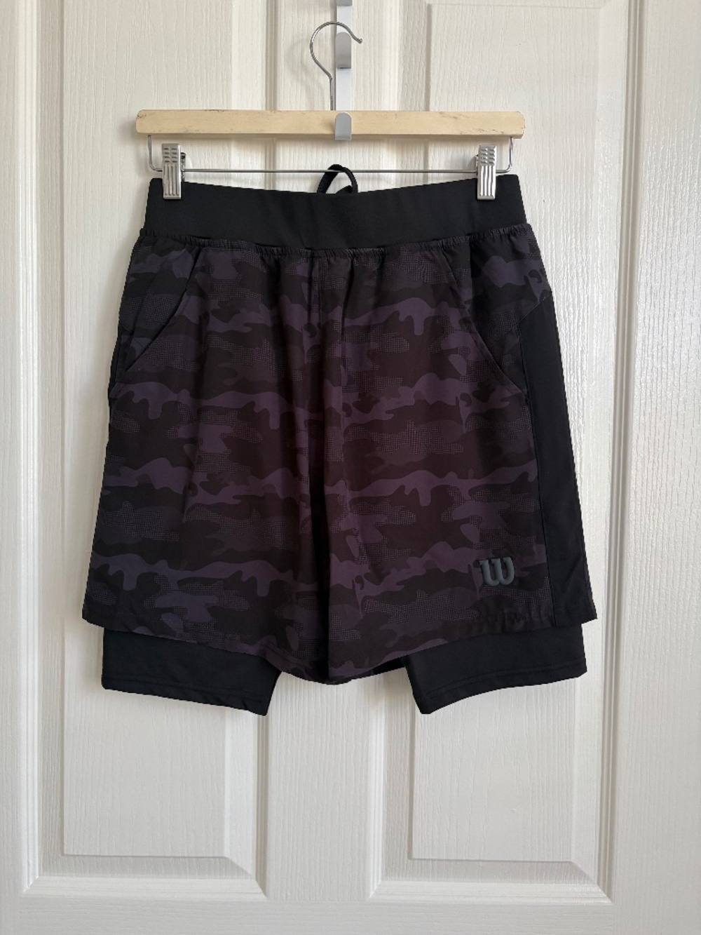 Wilson Men's Core Tennis pickleball Volley shorts Camo Size Medium NWOT